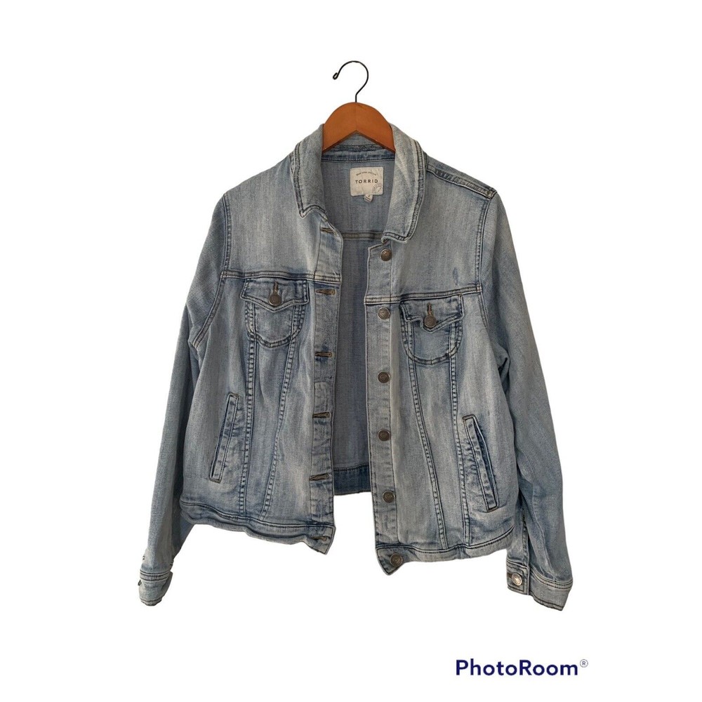Torrid Size 2 Light Blue Jean Jacket